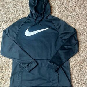 Nike Dark Hoodie with White Swoosh